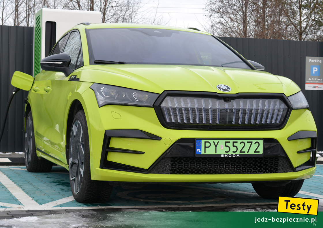 Elektromobilność – Testy 10 modeli samochodów z napędem elektrycznym, Skoda Enyaq RS