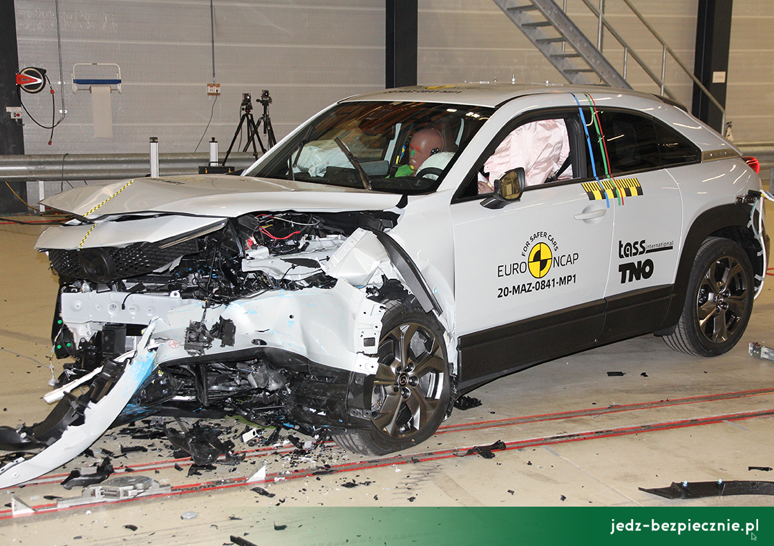 TESTY ZDERZENIOWE EURO NCAP | Mazda MX-30 | 2020 | zderzenie czołowe