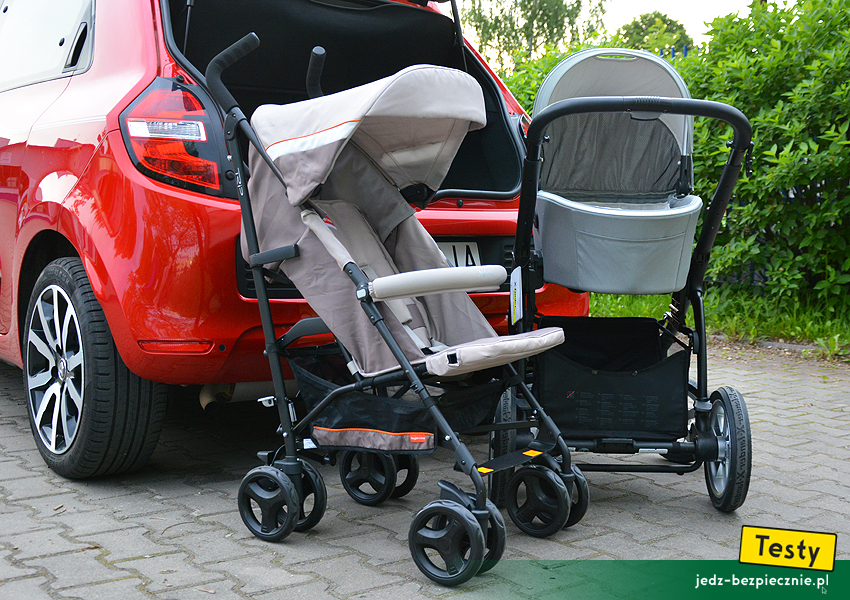 TESTY | Renault Twingo 3 - próby z wózkami dziecięcymi, bagażnik