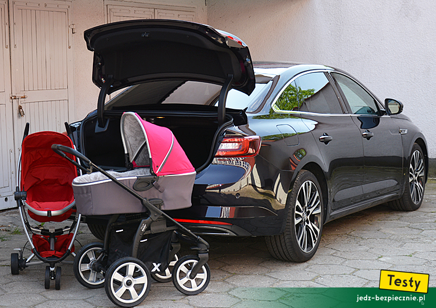 Testy - Renault Talisman sedan - Próby z wózkami dziecięcymi X-lander i Quinny