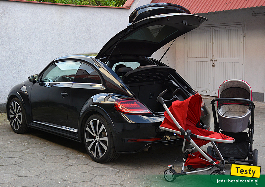 TESTY | Volkswagen Beetle R-Line | próby z wózkami dziecięcymi, x-Lander, Quinny