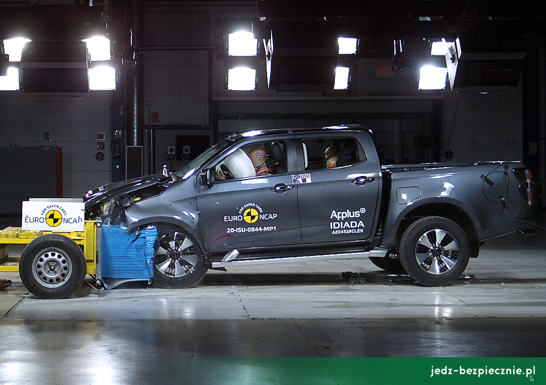 TESTY ZDERZENIOWE EURO NCAP | Isuzu D-Max - zderzenie czołowe