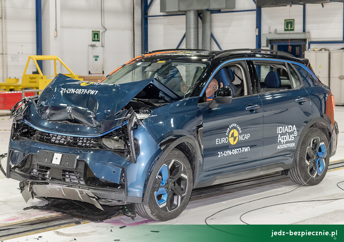 TESTY ZDERZENIOWE EURO NCAP | Lynk & Co 01 - próba zderzenia czołowego w przeszkodę stałą