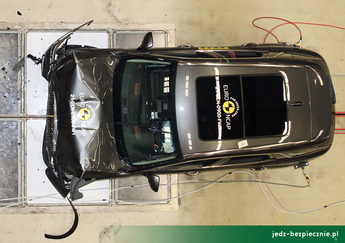 TESTY ZDERZENIOWE EURO NCAP | Genesis GV70 - próba uderzenia w przeszkodę stałą