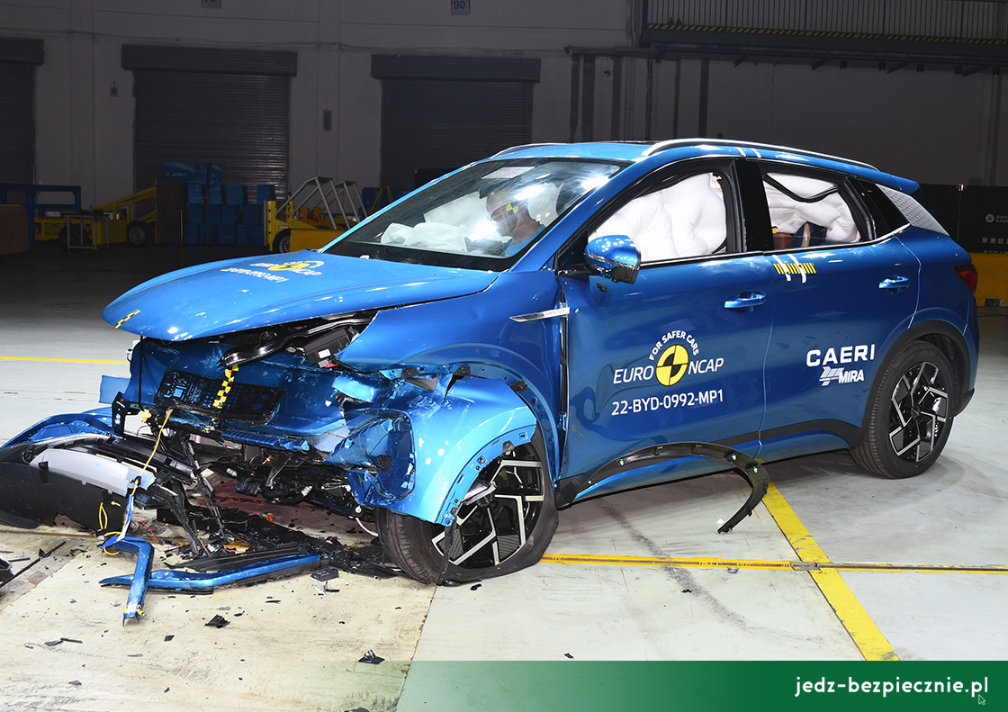 TESTY ZDERZENIOWE EURO NCAP | BYD Atto 3 - próba zderzenia z przeszkodą stałą