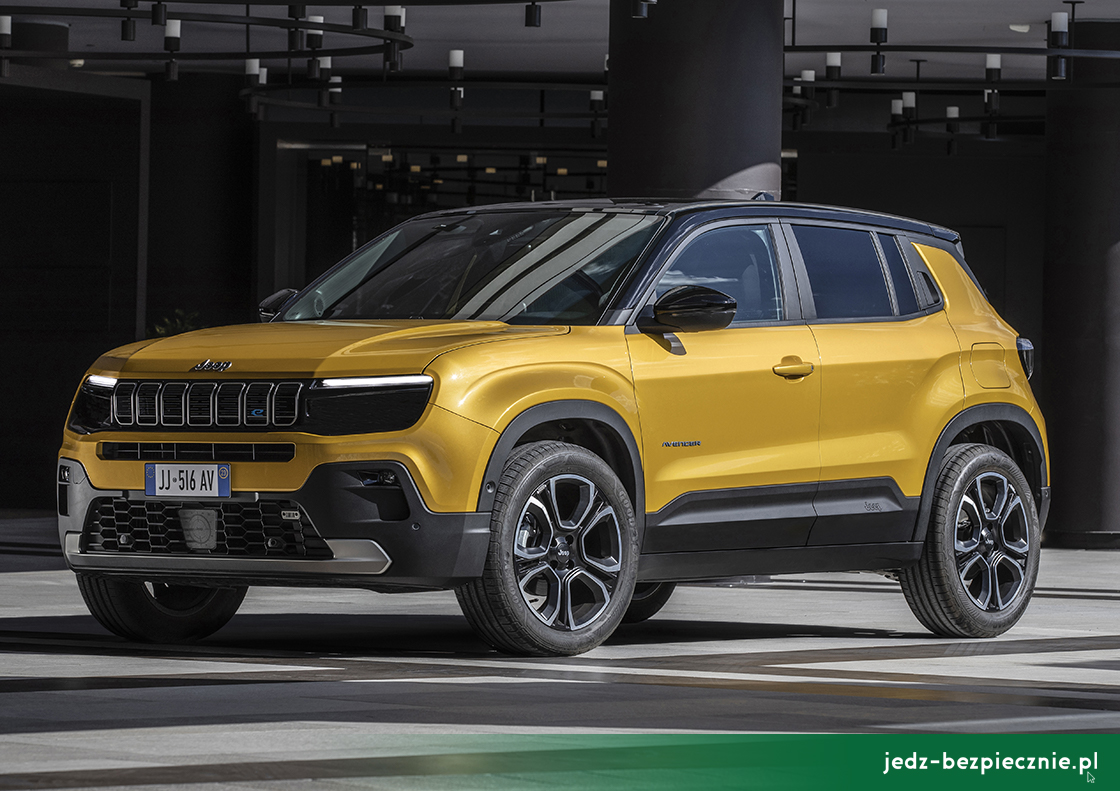 Premiera tygodnia - Jeep Avenger - przód pierwszego elektryka włoskiej marki, który produkowany jest w Tychach