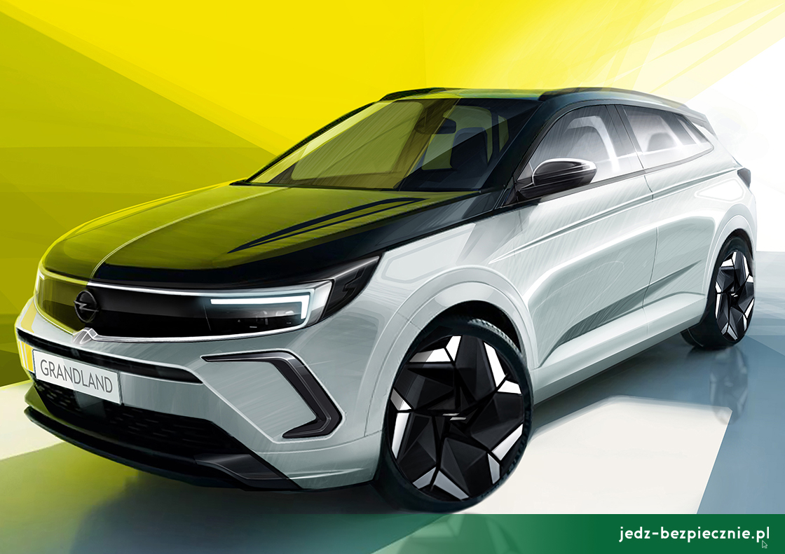 Premiera tygodnia - Opel Grandland GSe - przód usportowionej wersji SUV-a z napędem hybrydowym typu plug-in