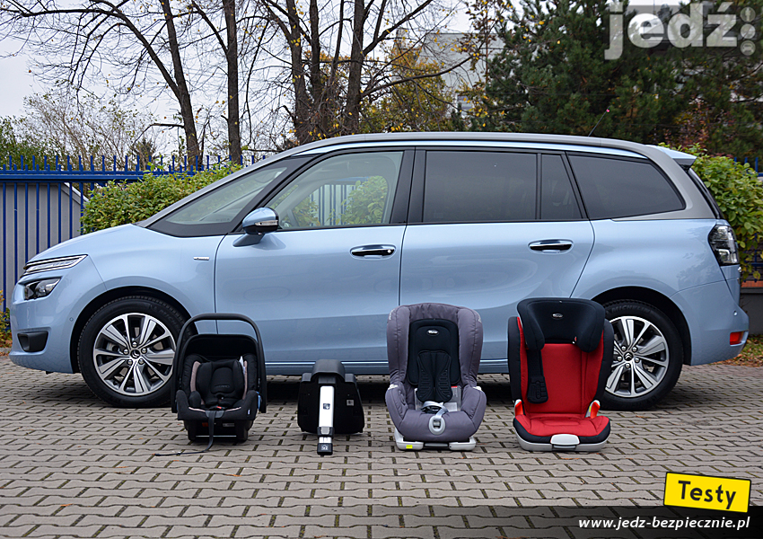 TESTY | Citroen Grand C4 Picasso | Foteliki i wózki - próby z montażem fotelików dziecięcych Recaro i Britax-Romer