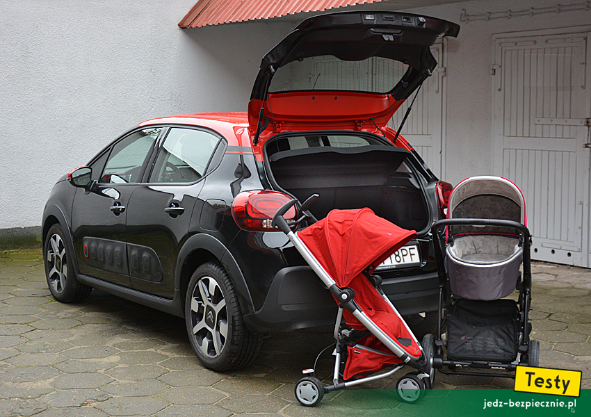 TESTY | Citroen C3 III - próby z pakowaniem do bagażnika wózków dziecięcych