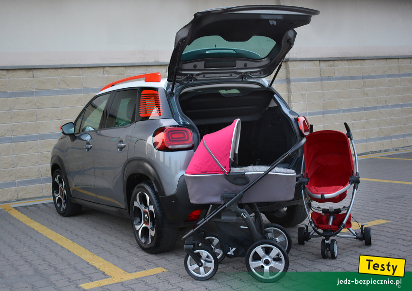 TESTY | Dziecko w Citroenie C3 Aircross - foteliki i wózki | Citroen C3 Aircross