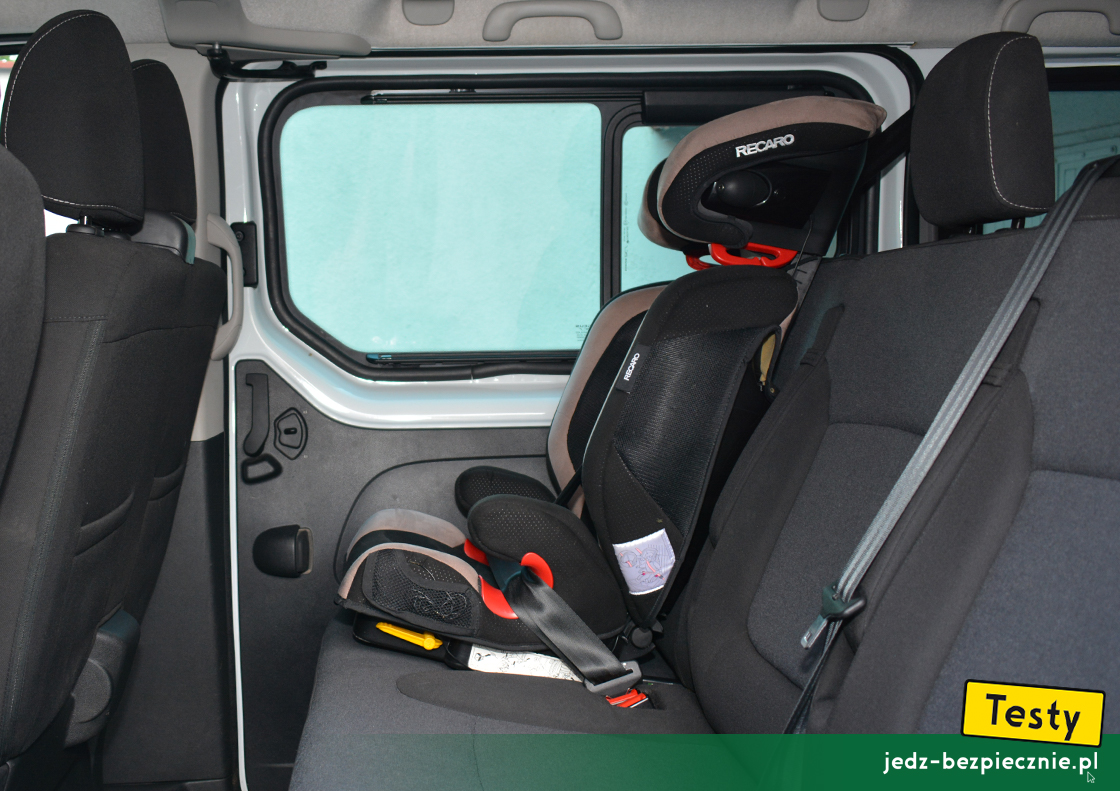 Fiat Talento - próba z montażem fotelika dziecięcego Recaro Monza Nova 2 Seatfix