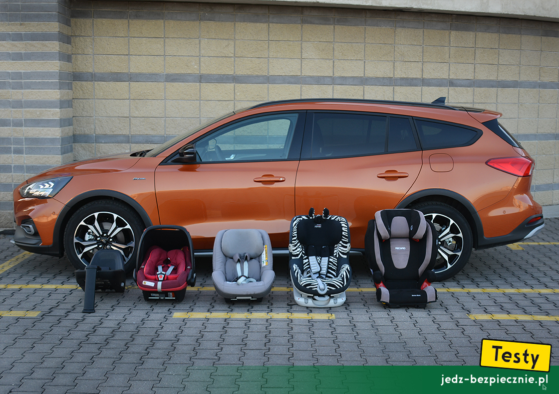 Testy - Ford Focus IV kombi Active - próby z montażem fotelików dziecięcych