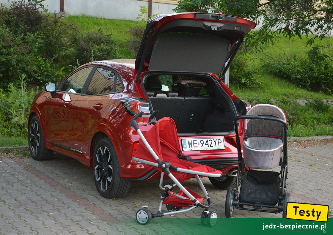 Testy - Ford Puma - próby z wózkami dziecięcymi X-lander i Quinny