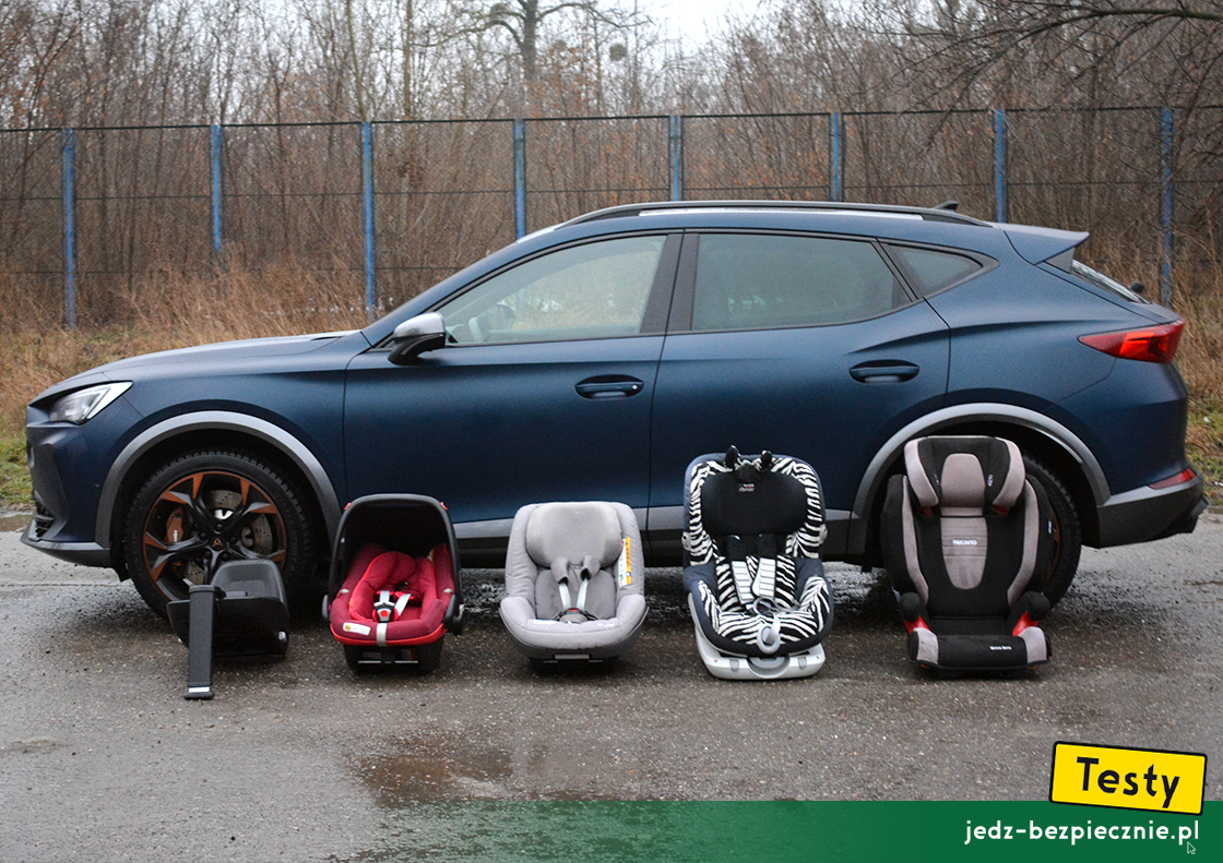 Testy - Cupra Formentor - próby z fotelikami dziecięcymi Maxi-Cosi, Britax-Romer i Recaro