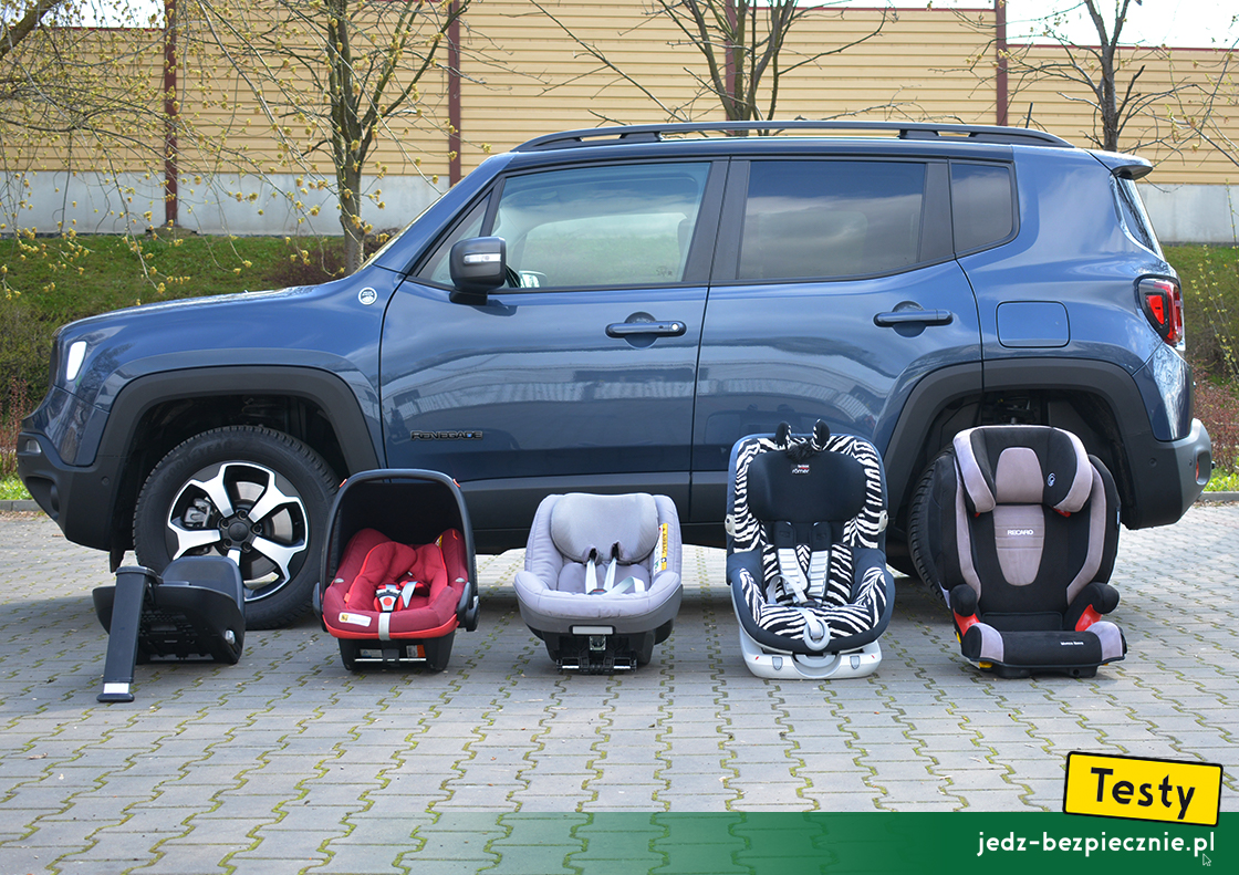 TESTY | Jeep Renegade 4xe - montaż fotelików dziecięcych Maxi-Cosi, Britax-Romer i Recaro