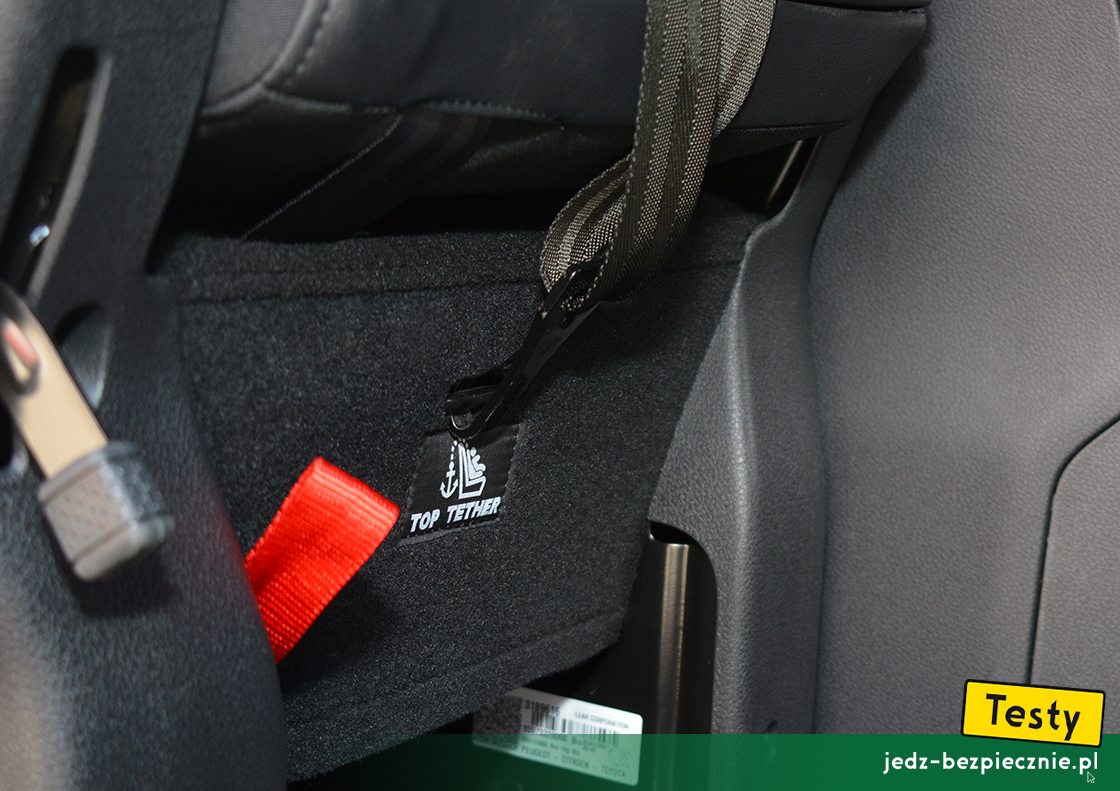 Testy - Peugeot e-Traveller - top-tether, opcjonalne fotele VIP