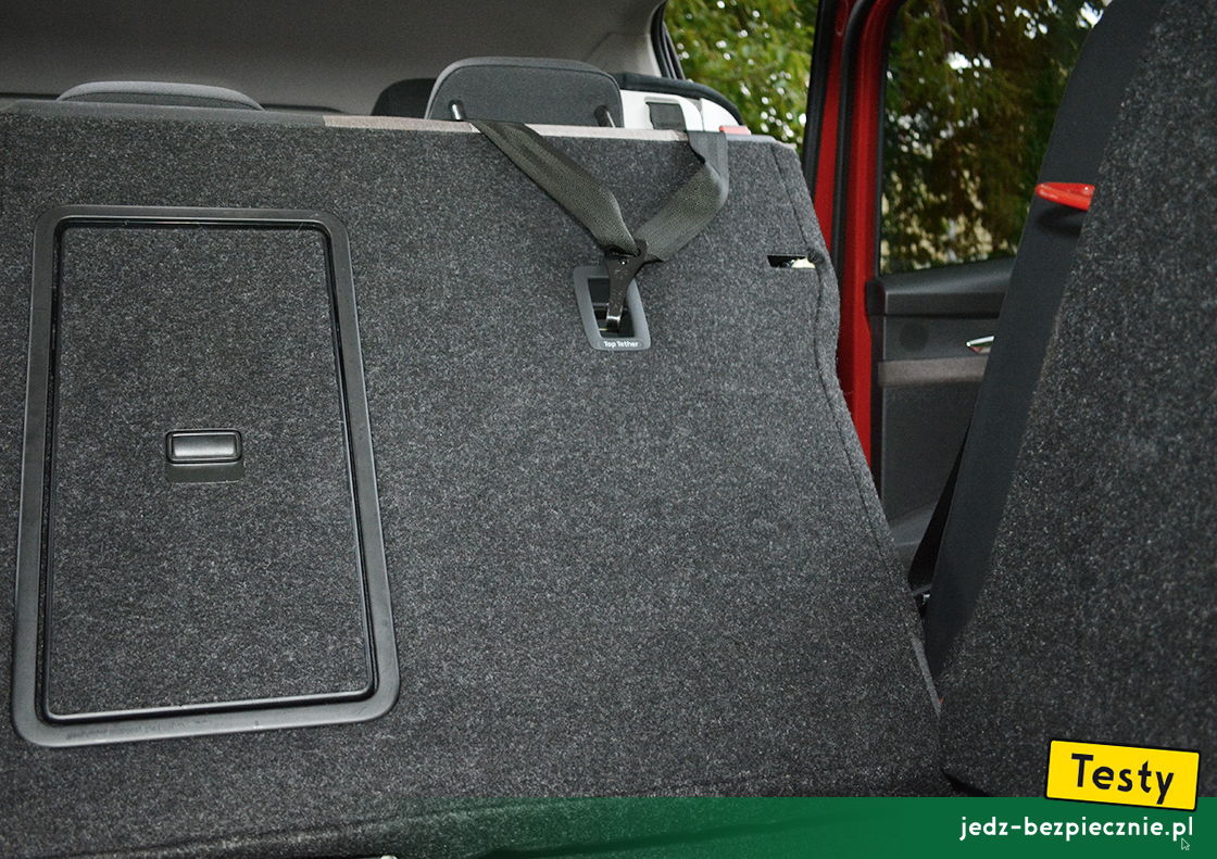 Testy - Skoda Enyaq iV 80x 4x4 - próby z montażem fotelików samochodowych dla dzieci, pas bezpieczeństwa, Isofix, i-size, top-tether, tyłem, przodem, do kierunku jazdy