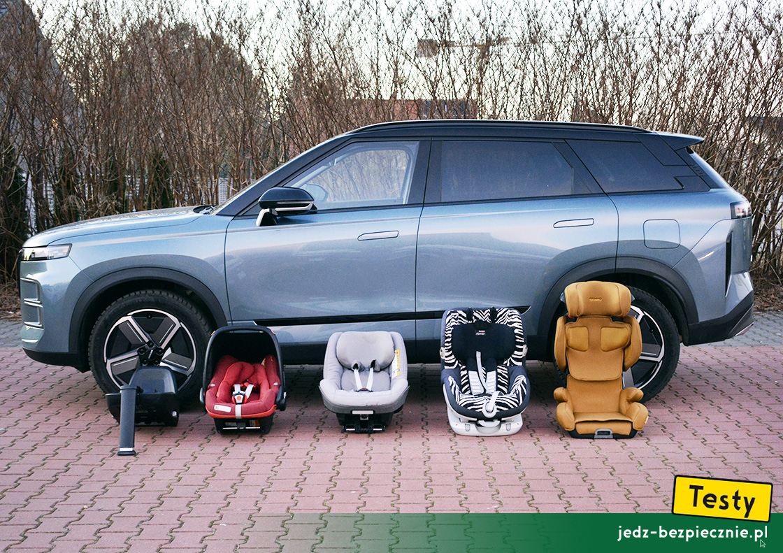 TESTY | Jaecoo 7 - montaż fotelików samochodowych dla dzieci, pas bezpieczeństwa, Isofix, i-size, top-tether, tyłem, przodem, do kierunku jazdy