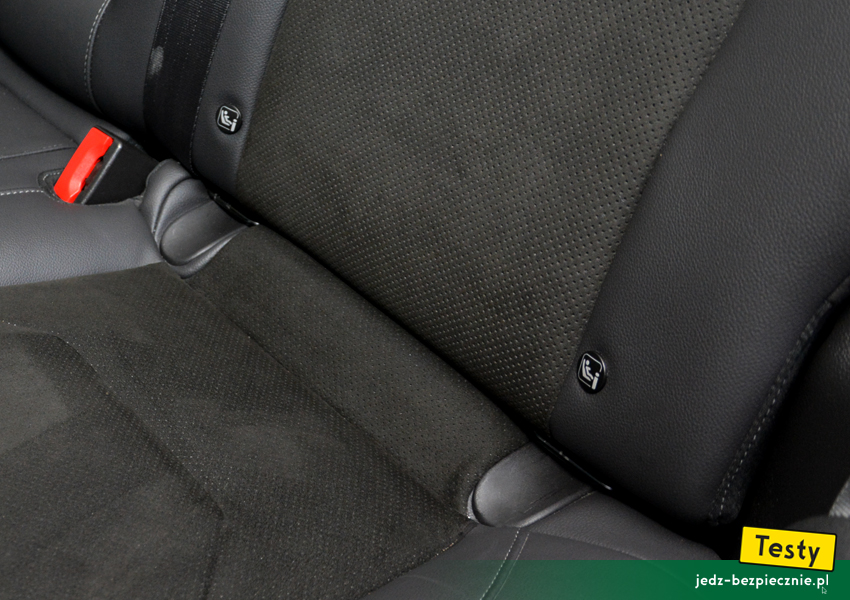 Testy - Ford Mondeo V liftback - mocowania Isofix, standard i-Size, na skrajnych miejscach kanapy