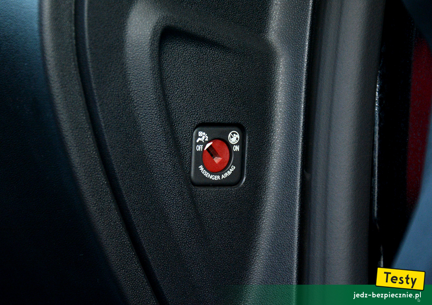 TESTY | Citroen C3 III - wyłącznik poduszki powietrznej pasażera