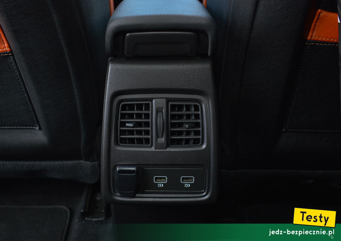 Testy - Renault Captur II - wentylacja i porty USB