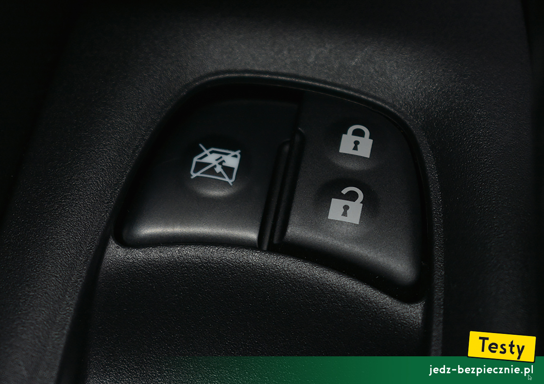 Testy - Nissan X-Trail III - blokada działania elektrycznych szyb