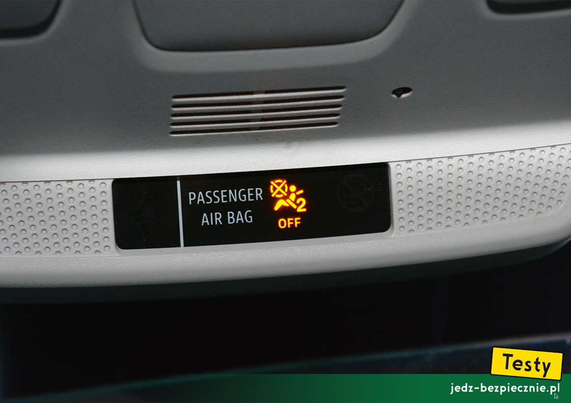 Testy - Renault Megane IV Grandtour fl plug-in - nieaktywna poduszka powietrzna pasażera, OFF