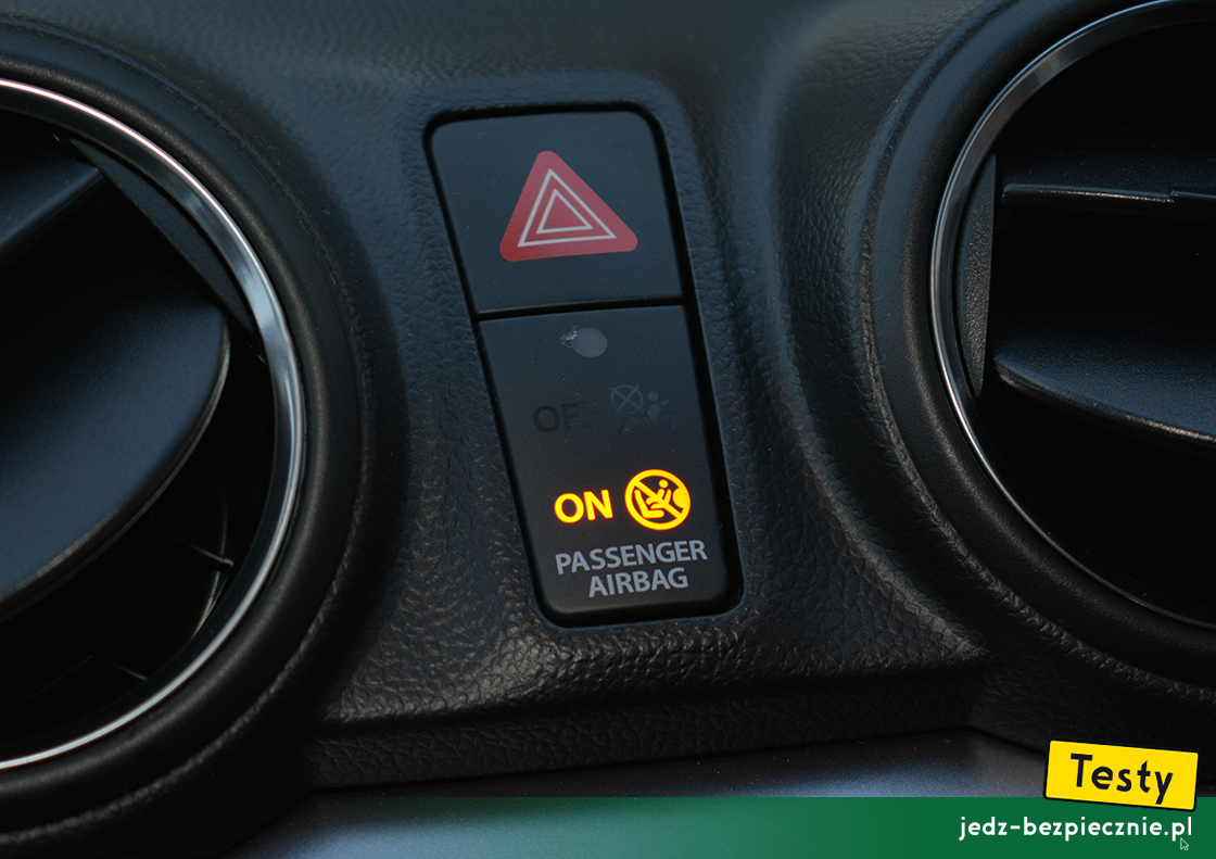 Testy - Suzuki Swift VI fl mild-hybrid - aktywna poduszka powietrzna pasażera, ON