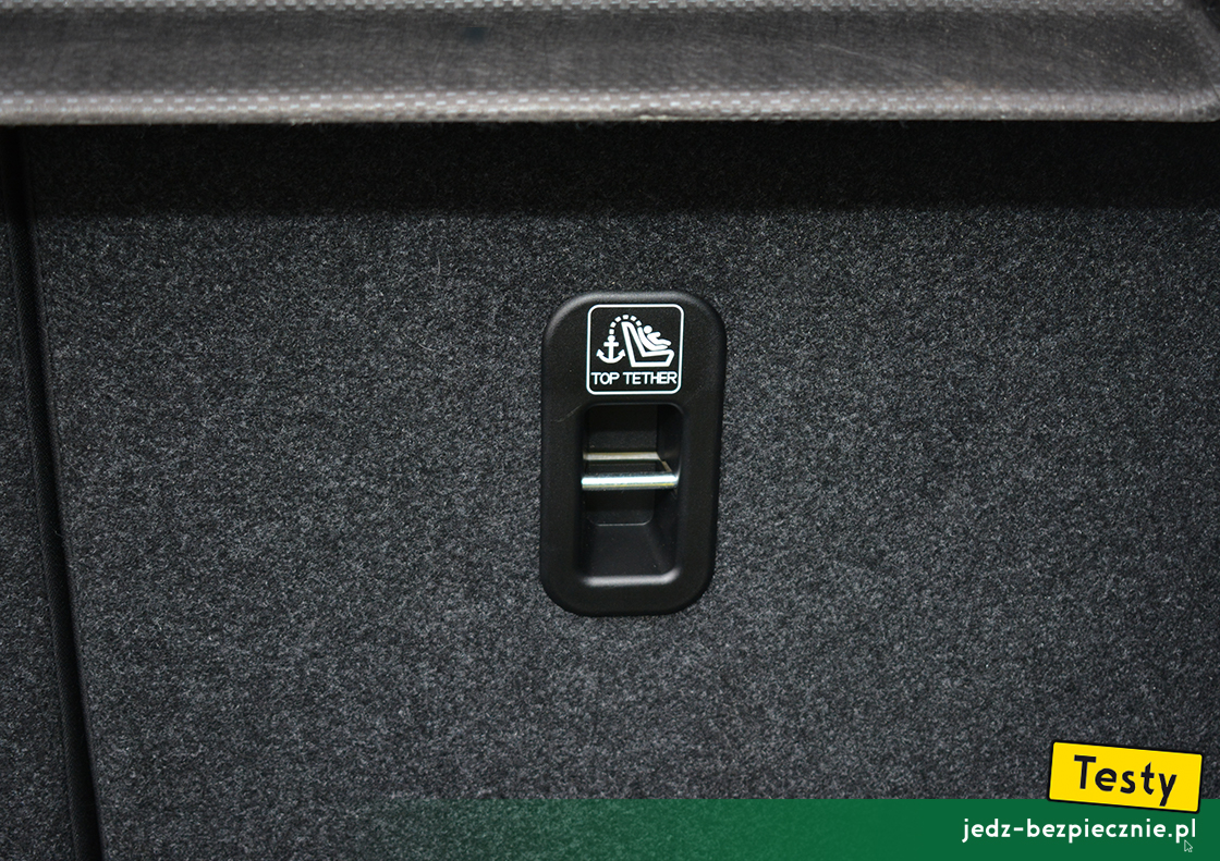 Testy - Suzuki Swift VI fl mild-hybrid - dodatkowy punkt kotwiczenia top-tether