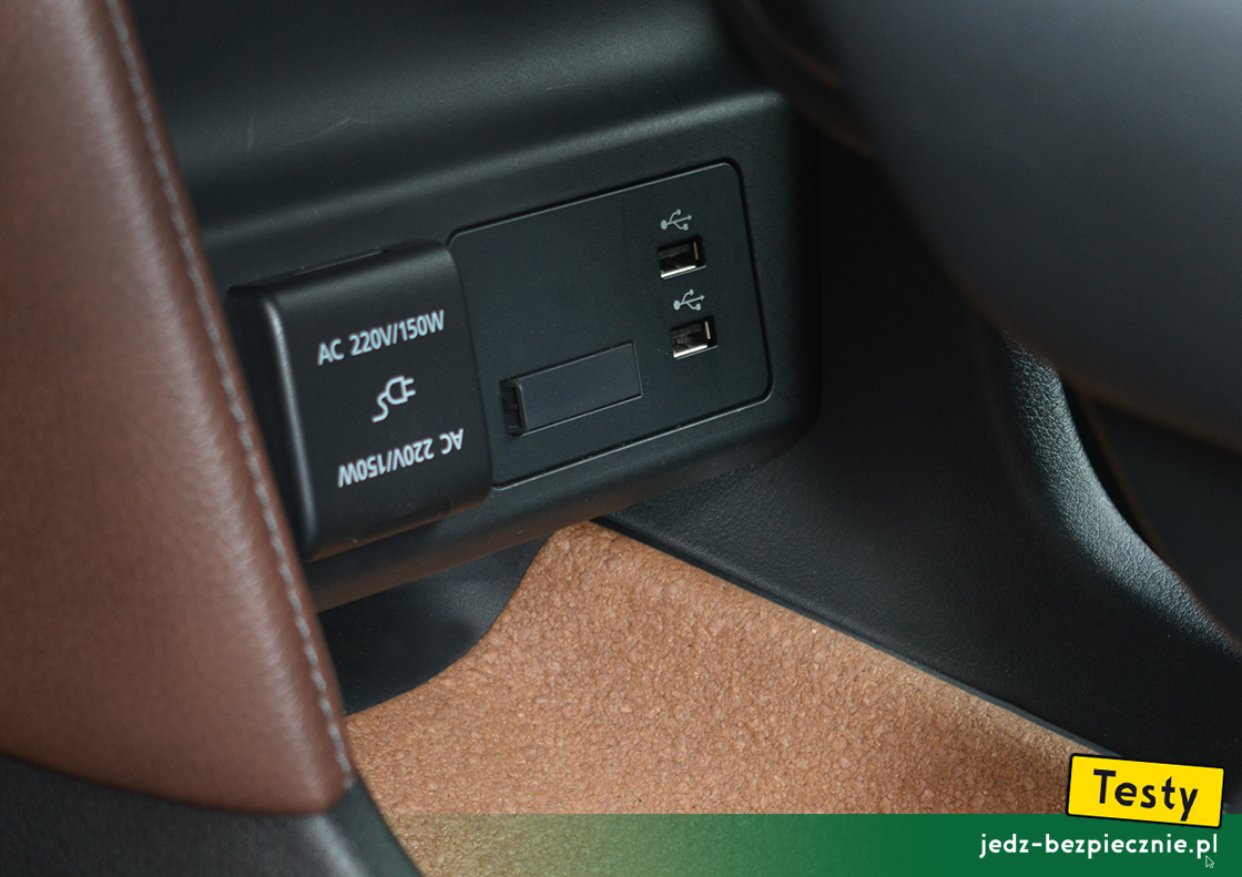 TESTY | Mazda MX-30 - gniazda zasilania, USB, Android Auto, Apple CarPlay, 230V