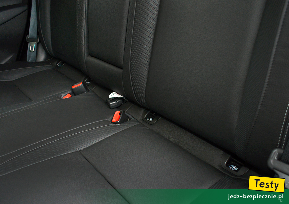Testy - Suzuki SX4 S-Cross fl mild-hybrid - mocowania Isofix/i-Size na skrajnych miejscach kanapy
