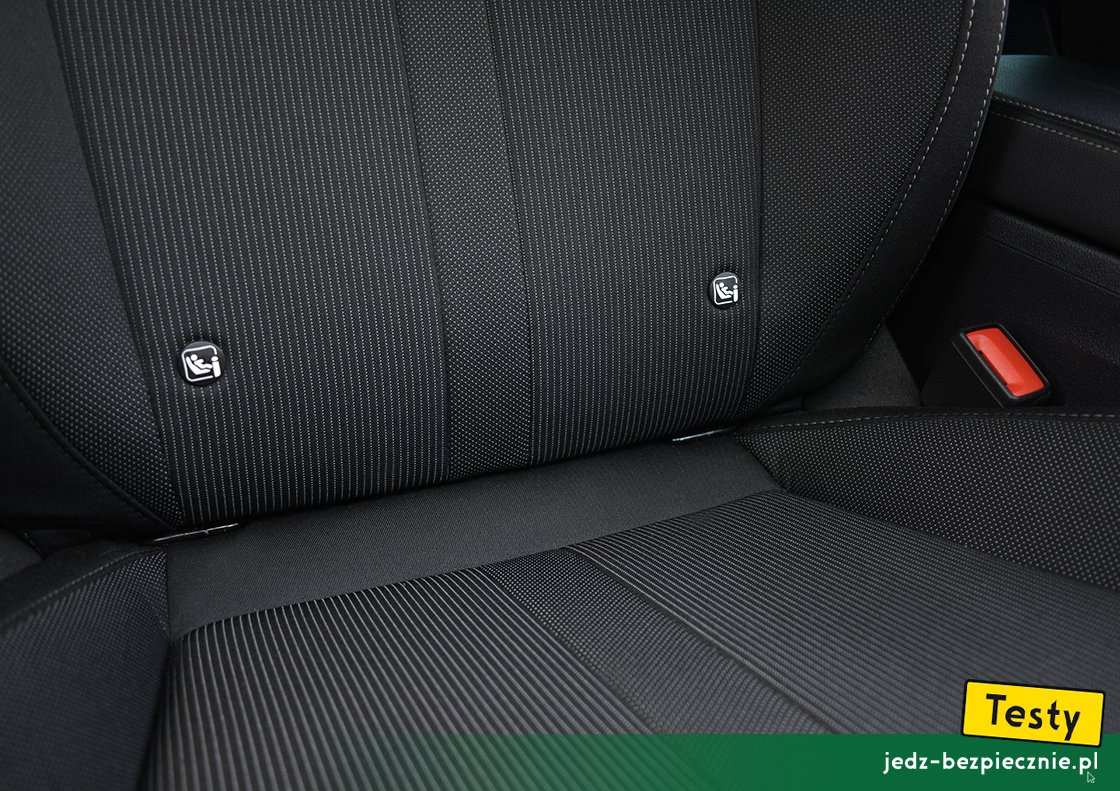 Testy - Skoda Octavia IV liftback - Isofix fotel pasażera