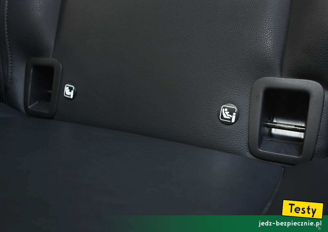 Testy - Nissan Townstar kombi - mocowania Isofix, i-Size, skrajne miejsca kanapy