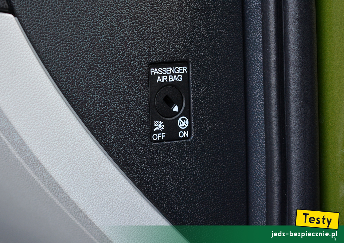 Testy - Volkswagen Taigo - wyłącznik poduszki powietrznej pasażera