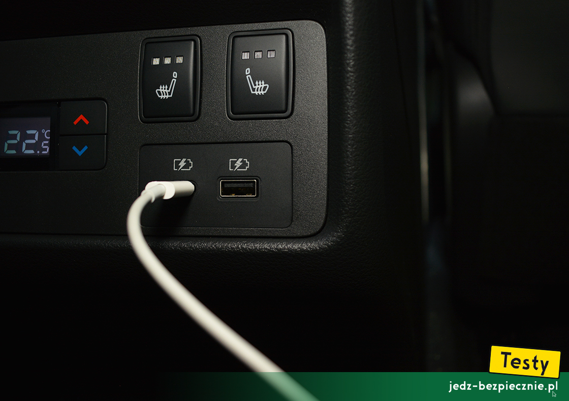 Testy - Nissan X-Trail IV 5-osobowy - porty usb