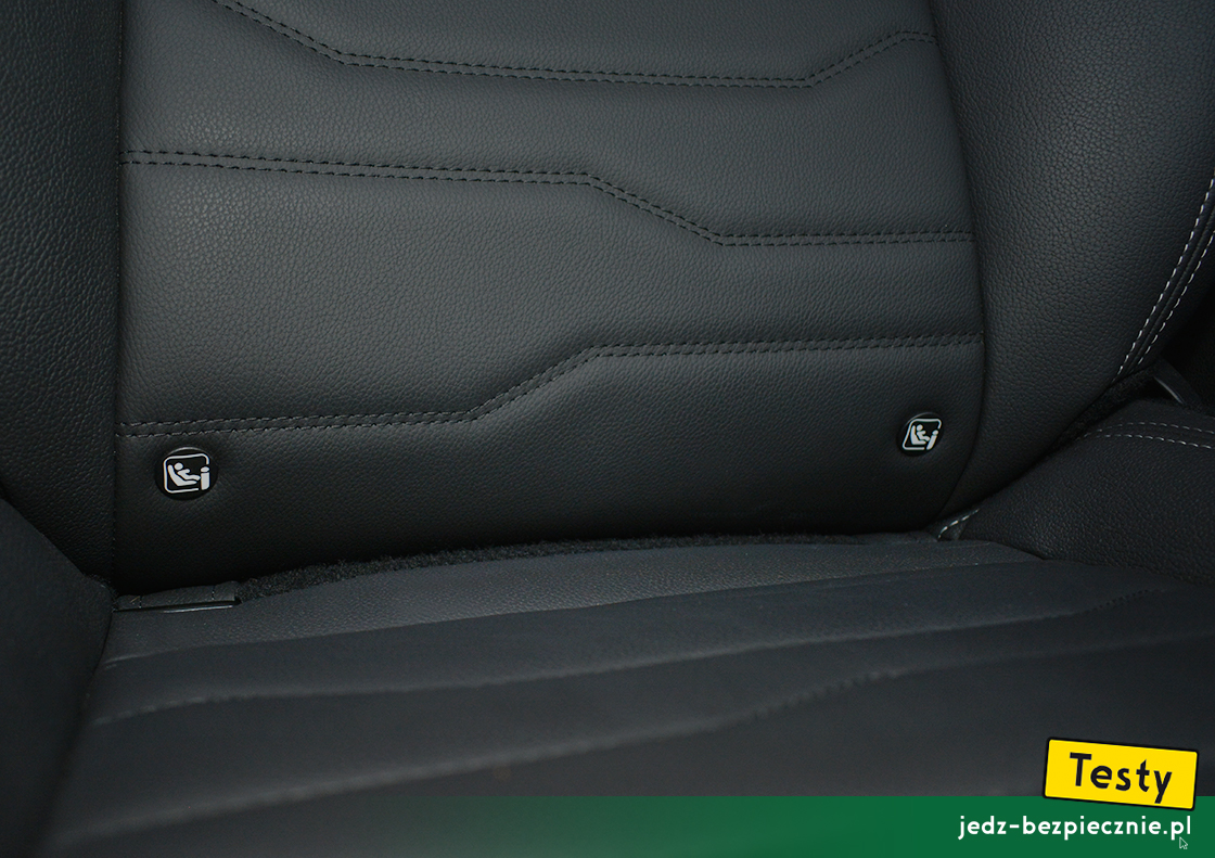Testy - Jeep Avenger - mocowania Isofix, fotel pasażera