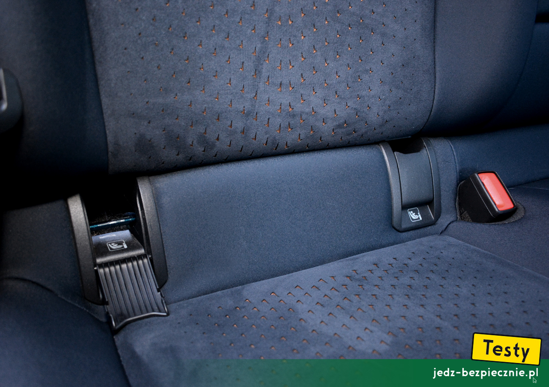 Testy - Cupra Born- Isofix, i-Size, kanapa