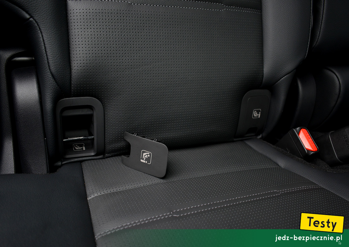 TESTY | Honda CR-V e:PHEV | mocowania Isofix, i-Size, skrajne miejsca kanapy