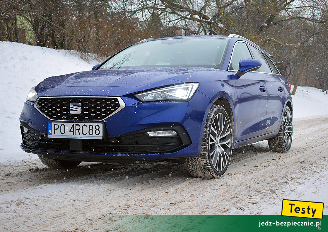 Testy - SEAT Leon IV Sportstourer - przód samochodu w nadwoziu kombi