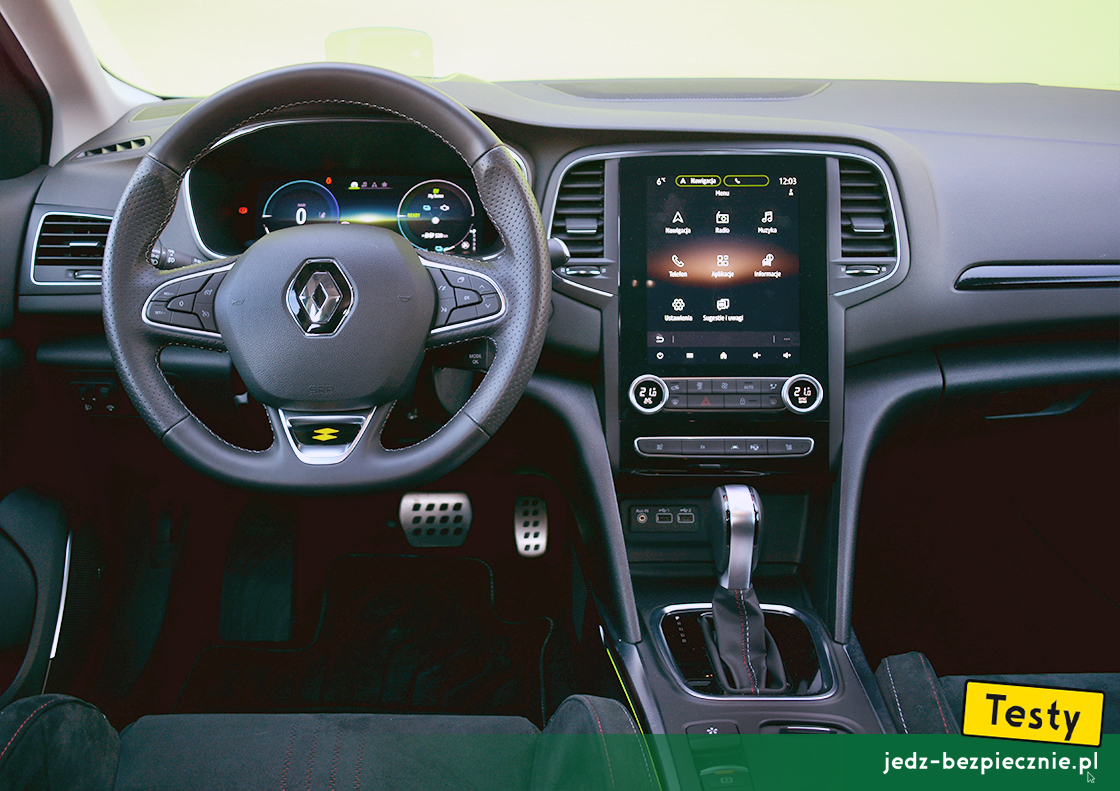 Testy - Renault Megane IV Grandtour FL Plug-in - kokpit wersji wyposażenia R.S. Line