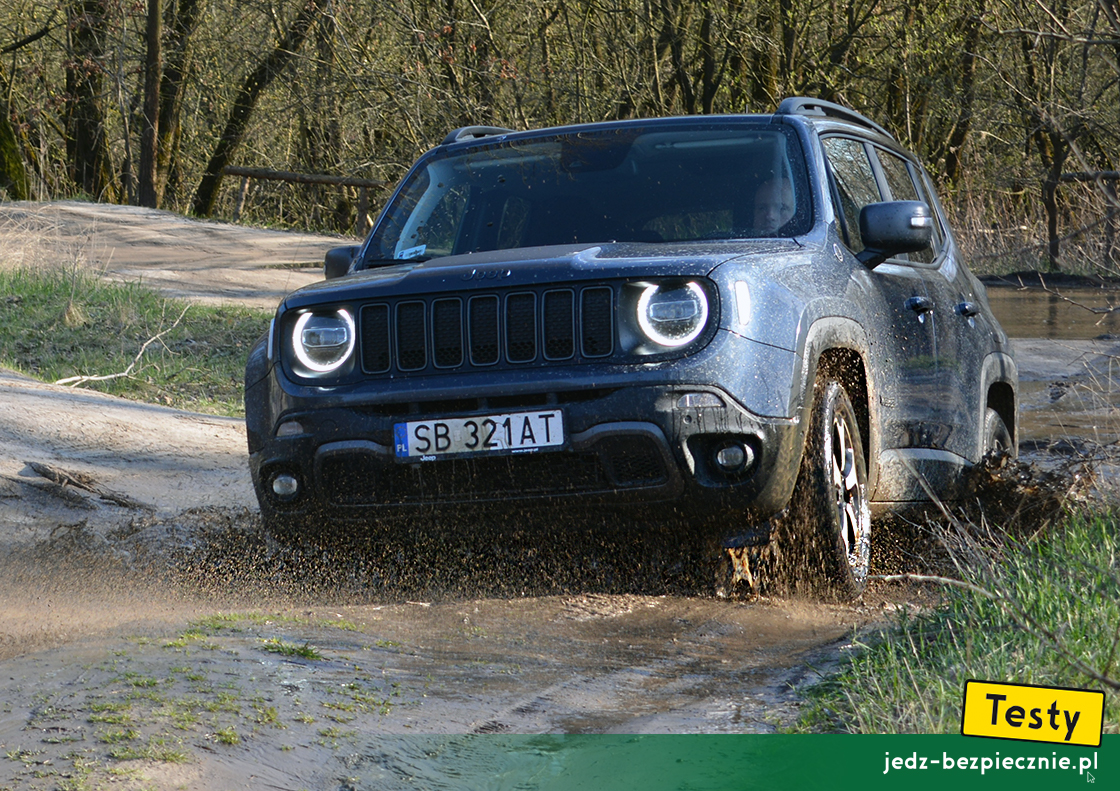 Testy - Jeep Renegade 4xe - próby terenowe, brodzenie w wodzie