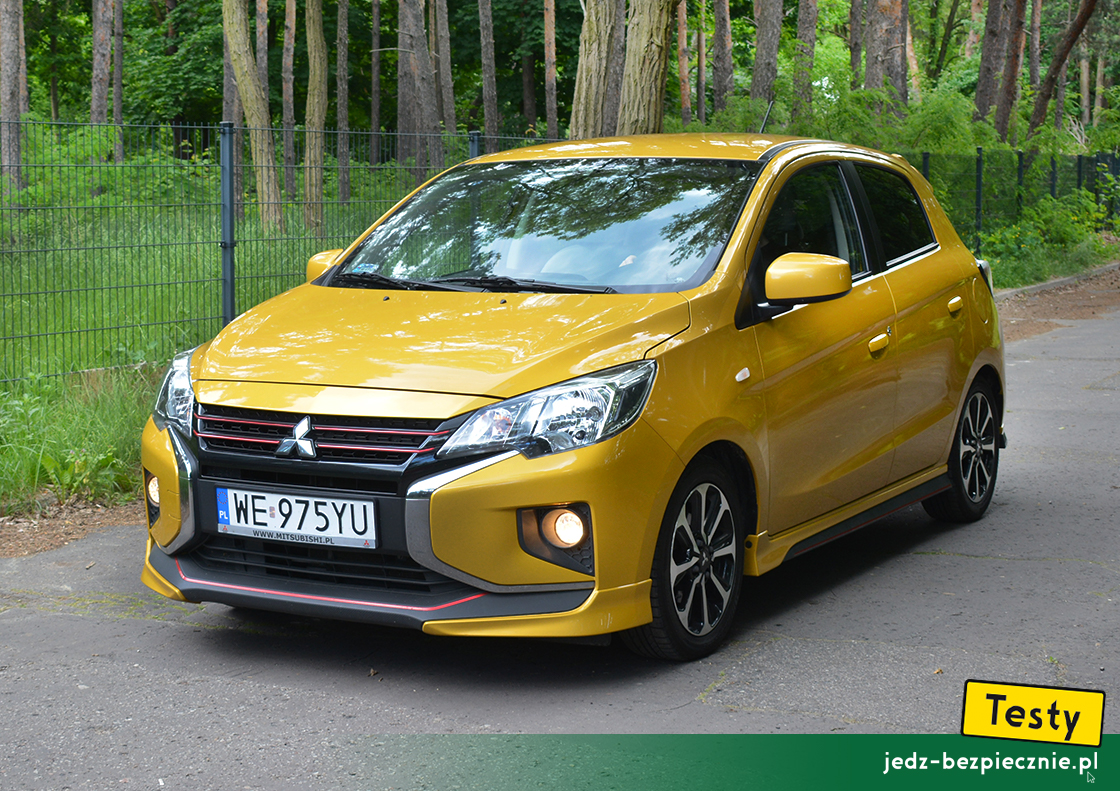 Testy - Mitsubishi Space Star fl 2020 - przód auta wersji Insport