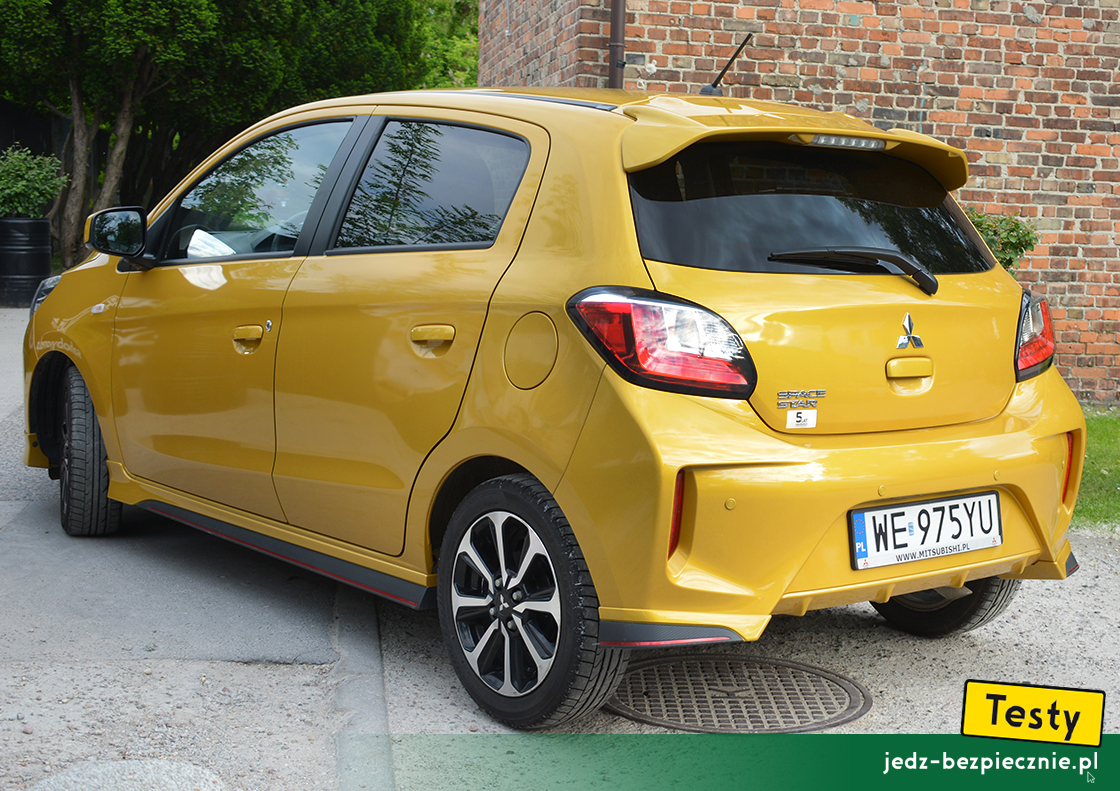 Testy - Mitsubishi Space Star fl 2020 - tył auta w wersji Insport