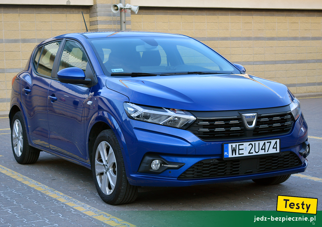 Testy - Dacia Sandero III - przód samochodu