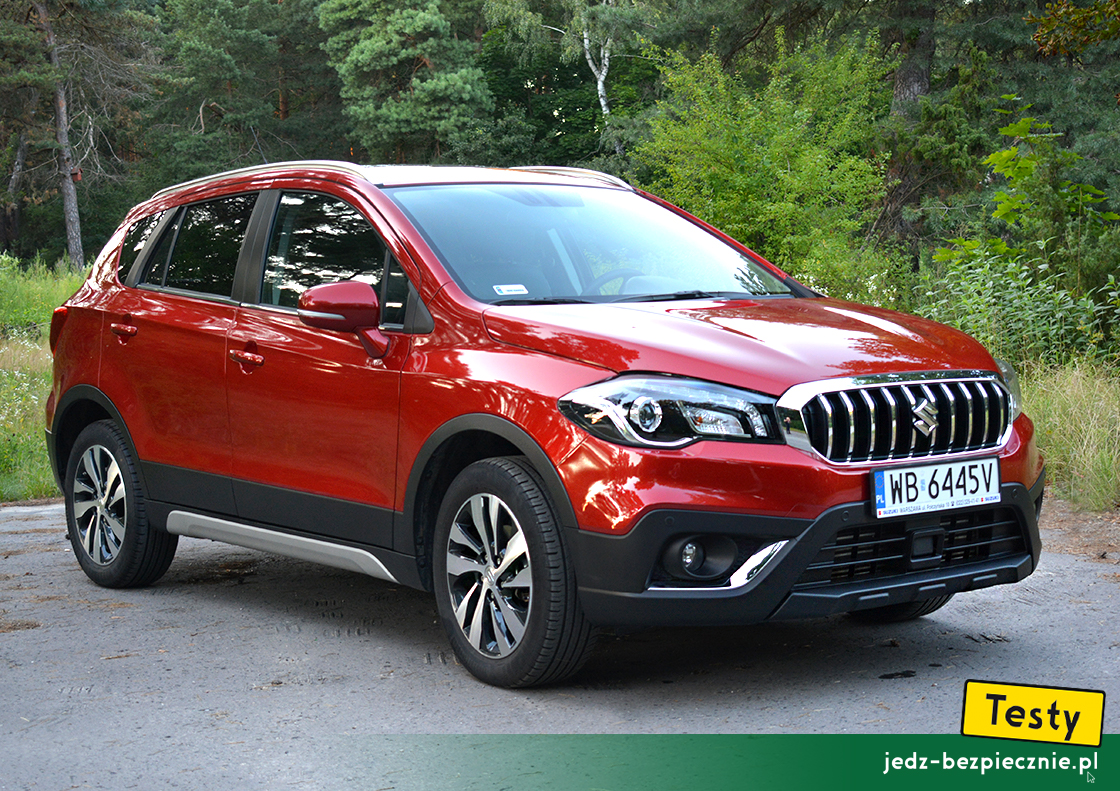 Testy - Suzuki SX4 S-Cross fl mild-hybrid - przód samochodu z napędem na przednią oś w wersji Elegance Sun