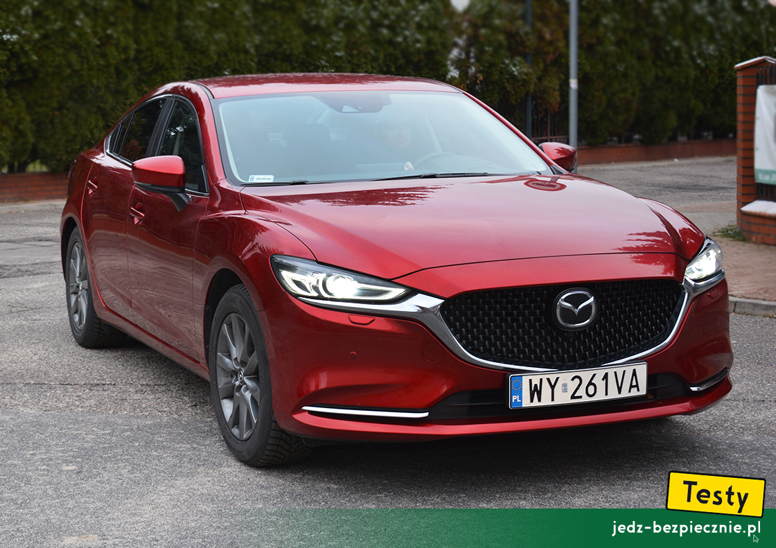 Pierwsze wrażenia - Mazda 6 III faceliting 2 sedan - przód auta w kolorze Soul Red Crystal