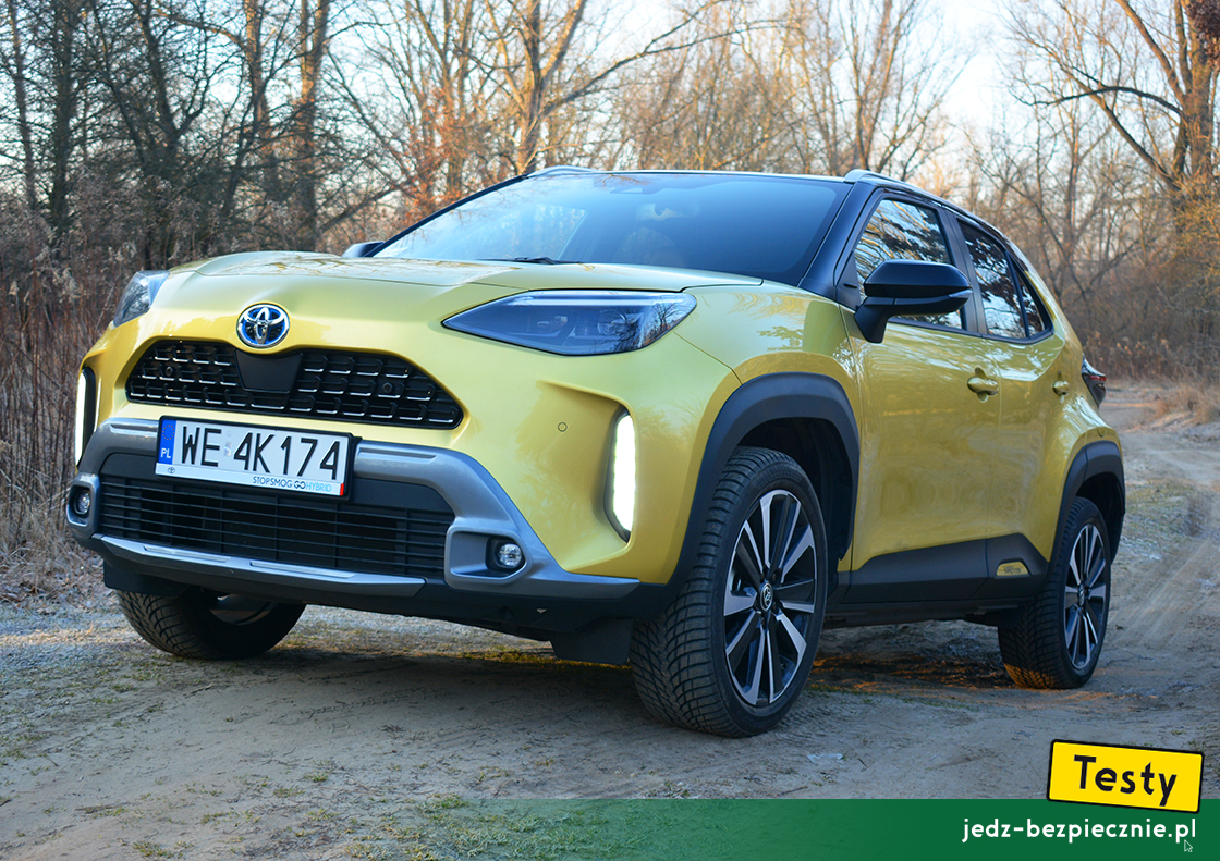 Testy - Toyota Yaris Cross hybrid - przód crossovera z napędem hybrydowym na przednią oś