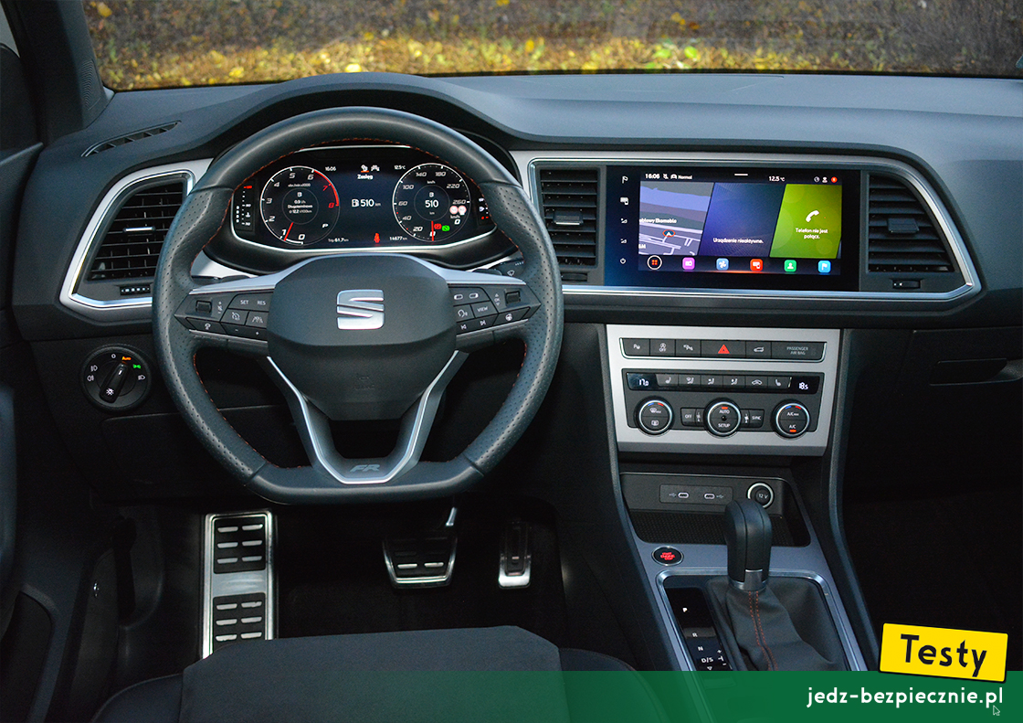 Testy - SEAT Ateca 4Drive facelifting - wirtualny kokpit i ekran 9,2 cala