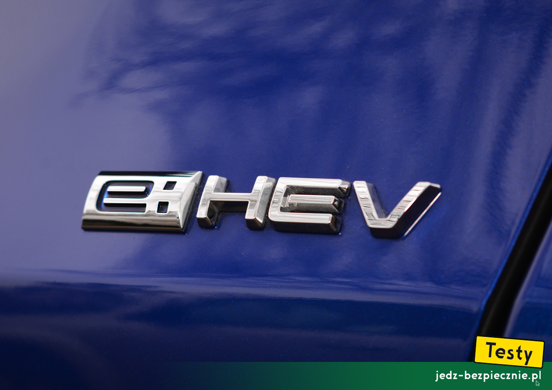 Testy - Honda ZR-V e:HEV - emblemat hybrydy na klapie bagażnika
