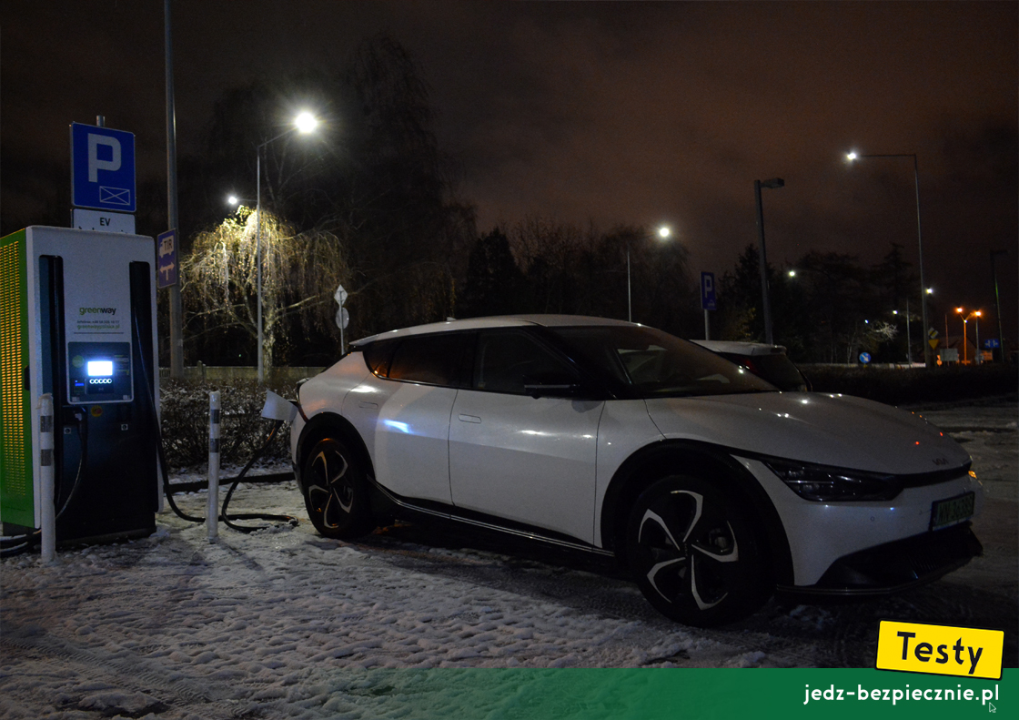Testy - Kia EV6 - ładowanie samochodu